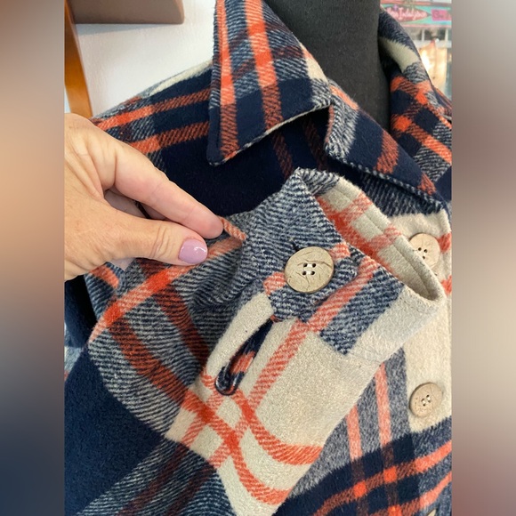 😃 SOLD 😃 Astro Bettie / Starstruck Clothing 1940s Button Down Plaid Jacket - Picture 6 of 10